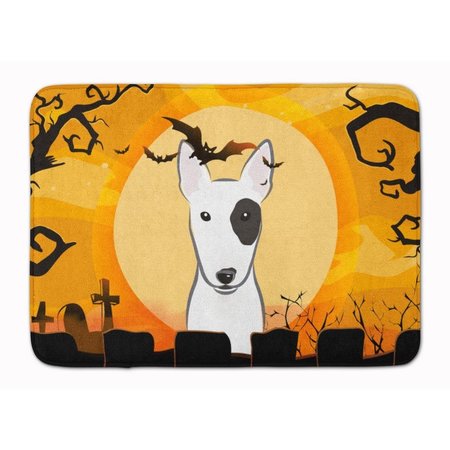 JENSENDISTRIBUTIONSERVICES Halloween Bull Terrier Machine Washable Memory Foam Mat MI2550556